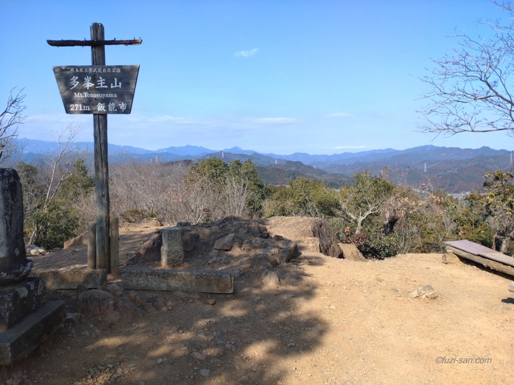 クリックで拡大表示<多峯主山(271m)>